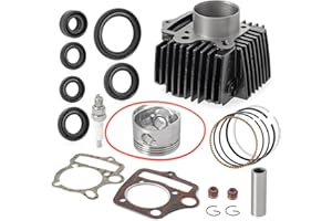 LK LEAPING KNIGHT LK Cylinder Top End Kit,52.4mm Cylinder Big Bore Kits With Gaskets Piston Ring,Taotao 110 Atv Parts For 4 Stroke 110cc Chinese Parts Atv Go Kart Dirt Bike, Coolster Falcon Engine Parts,Big Bore Kit