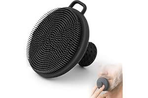 Ithyes Silicone Face Scrubber, Facial Cleansing Brush,Men's face Brush,Gentle Exfoliation and Blackhead Removal for Men and W