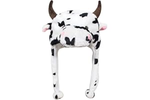 Bioterti Plush Fun Animal Hats One Size Cap Polyester With Fleece Lining