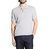 Theory Men's Short Sleeve Cable Polo in Eco Breach