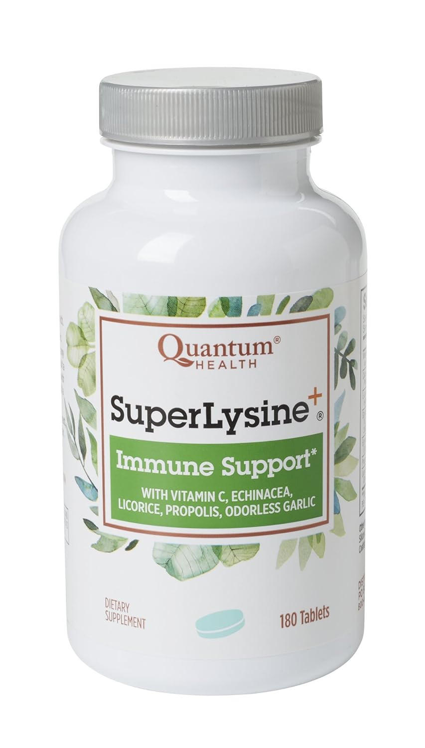 Quantum Health Super Lysine+ Tablets, Immune Support, Lip