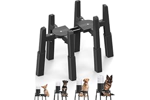 CZPET Dog Water Dispenser Stand, Holder for Pet Automatic Feeders, Width and Height Adjustable Elevated Stand for Pet Feerders, Suitable for Large dogs [Stand Only]