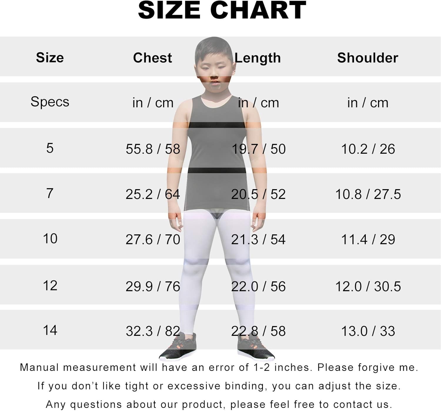 Youth Boys Girls Compression Tank Tops Athletic Sleeveless Shirt Undershirts Workout Base Layer Vest: Clothing