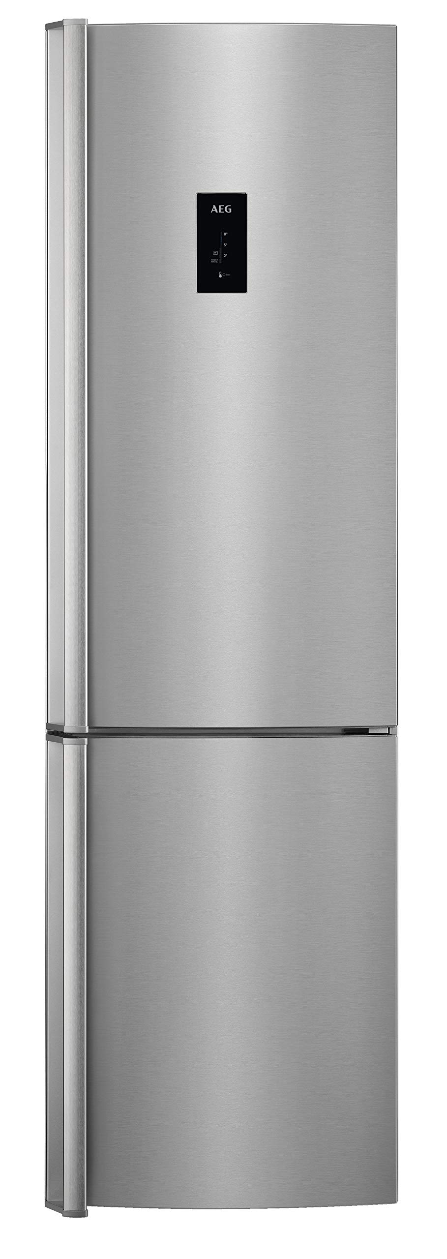 AEG RCB73726KX Freestanding 60/40 Fridge Freezer, Frost Free, 319L capacity, 60cm wide, Stainless Steel