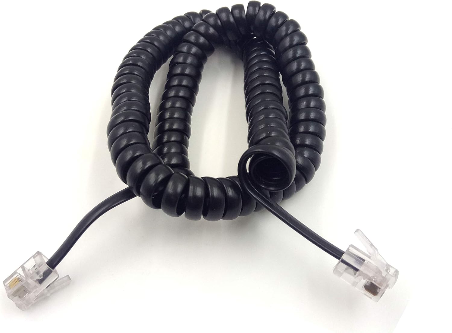 Telephone Phone Handset Cable Cord,Haokiang Coiled Length 1.2 to 8 Feet