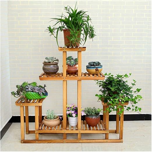 Soporte de Flores - Piso de Madera carbonizado anticorrosión ...