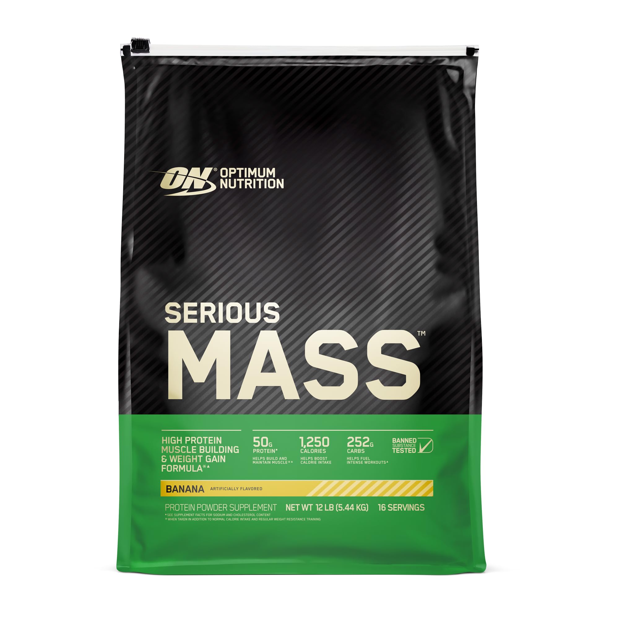 Optimum Nutrition Serious Mass Weight Gainer Protein Powder & Opti-Men, Vitamin C, Zinc and Vitamin D, E, B12 for Immune Support Mens Daily Multivitamin Supplement, 90 Count (Packaging May Vary)
