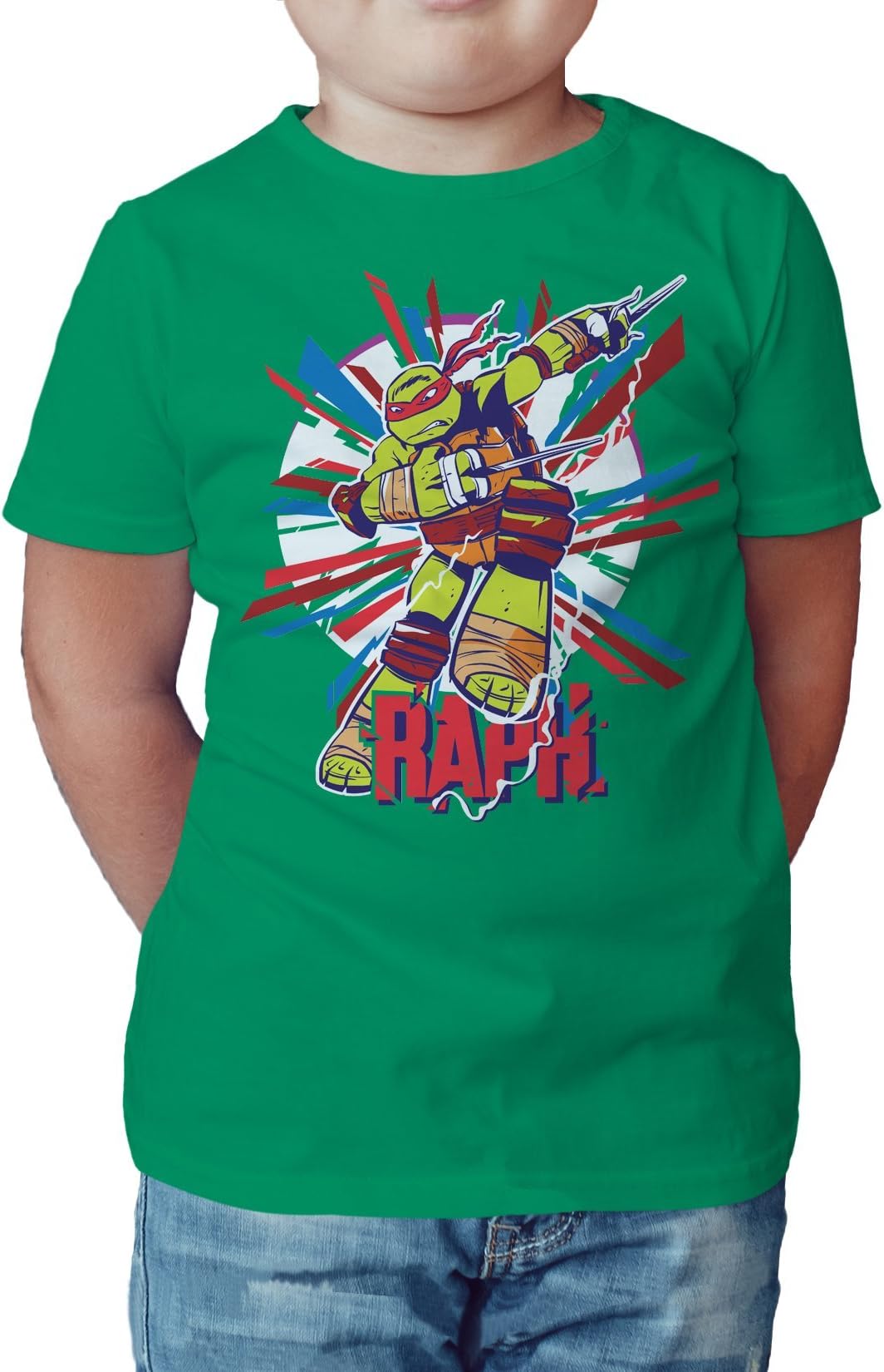 Urban Species TMNT Raphael Raph Official Kid's T-Shirt (Green)
