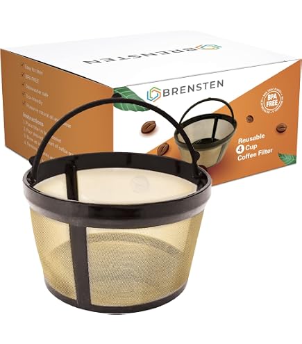 Amazon.com: Compatible with 4-Cup Basket Style Permanent Coffee Filter for  Walmart Mainstays models 5-Cup Coffee Maker: Home & Kitchen