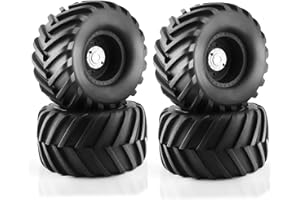 Lifehead 1/8 Scale RC Monster Truck Rubber Tires， for Traxxas SUMMIT E-Revo 86086-4 Arrma Kraton 6S kyosho USA-1 Losi LMT，173mm OD Sand and snow tires/17mm Hex
