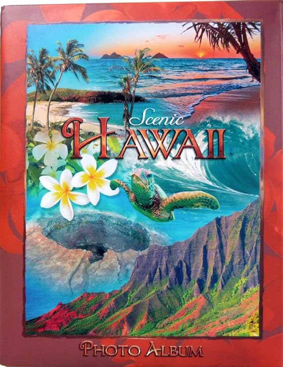 Scenic Hawaii Photo Album Holds 100 4" X 6" Photos Home