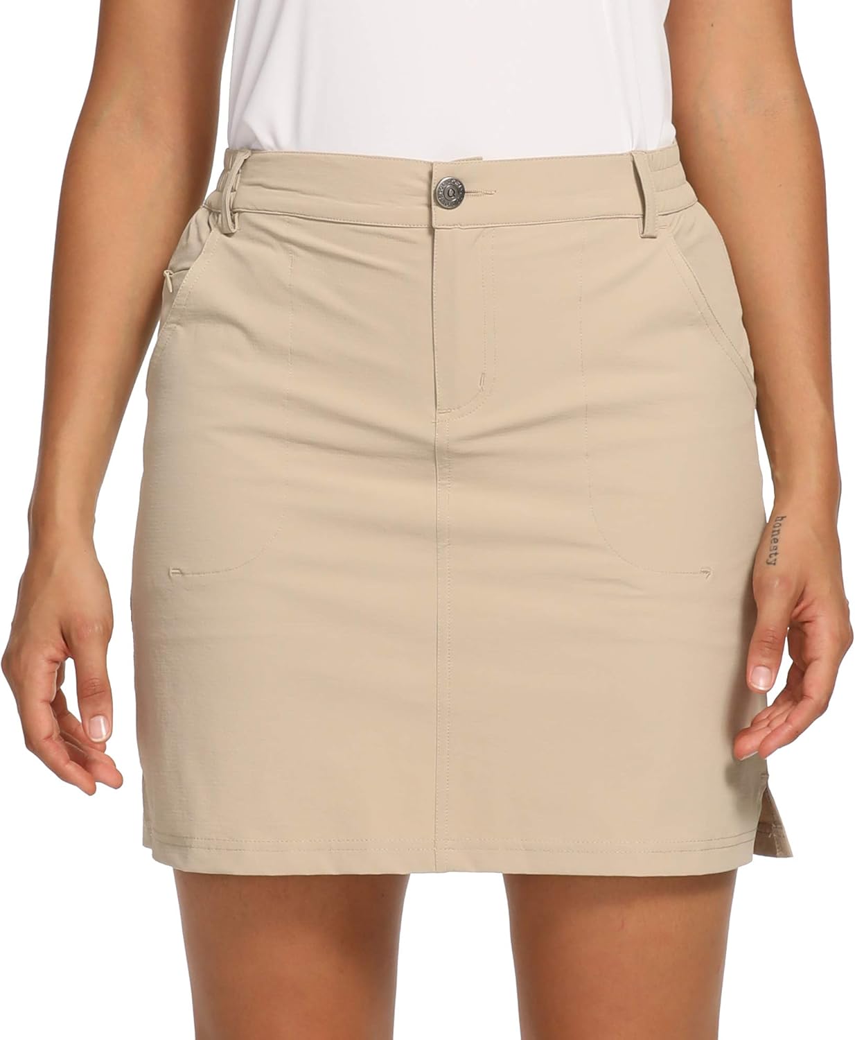 CQC Women's Outdoor UPF 50+ Golf Skort Casual Active Skirts Build-in Shorts with Pockets at  Women’s Clothing store