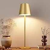 Kakanuo Cordless Table Lamp, Battery Operated Lamp, Portable LED Wireless Rechargeable Lamp, 3 Color Stepless Small Table Lam