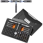 LIFEGOO Ratchet Screwdriver Set: 74 in 1 Magnetic Screwdriver Sets, S2 Steel Bits & Flexible Shaft Suitable for Electronics, Furniture Assembly & Bicycle Repair Tools