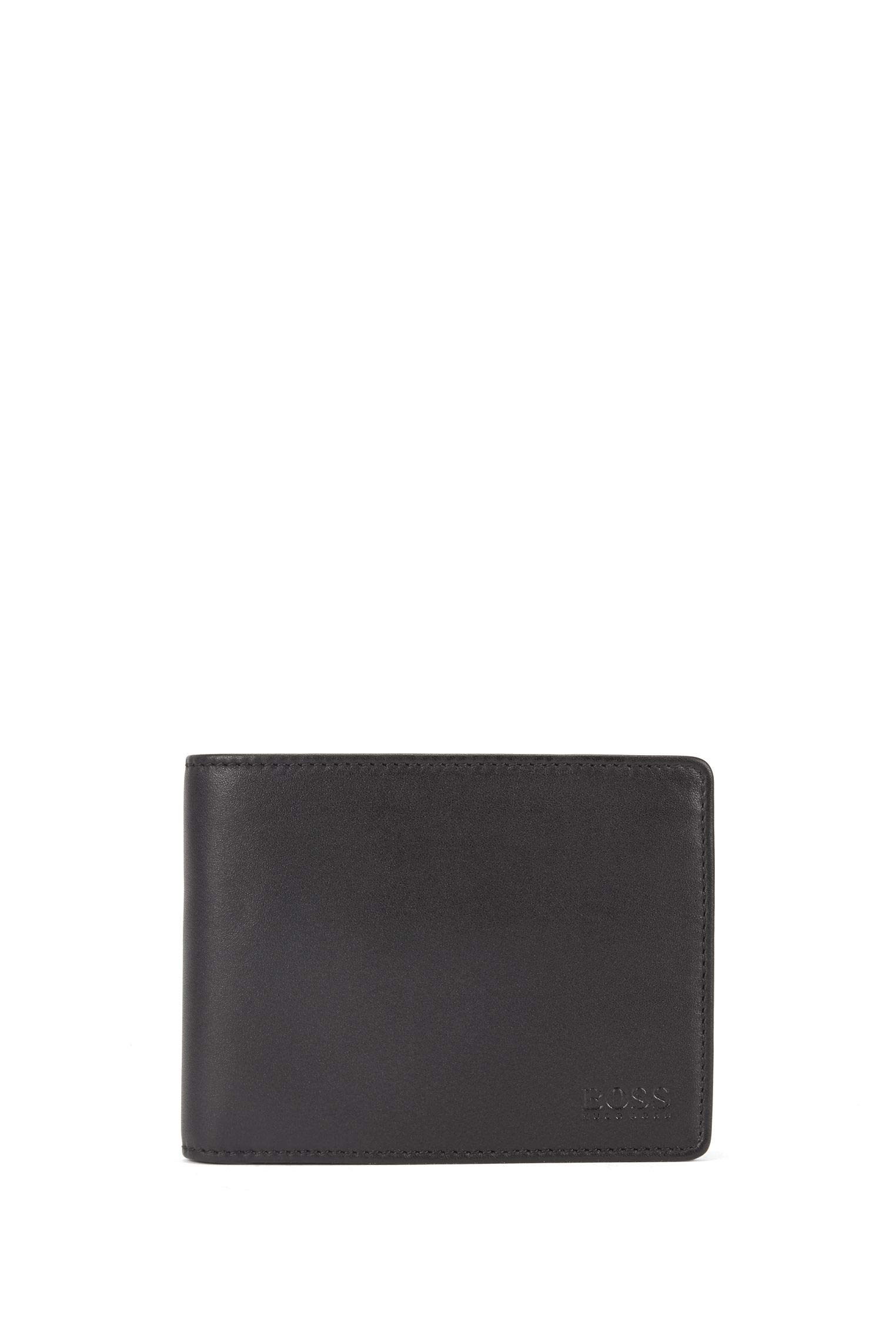 BOSS Mens Arezzo Smooth leather billfold wallet with coin pocket