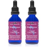 Eidon Ionic Minerals - Liquid Magnesium Concentrate - 2 oz, 2 Pack | Magnesium Drops for Men and Women, Supports a Sense of Calm &amp; Muscle Relaxation, Bioavailable, No Additives or Preservatives