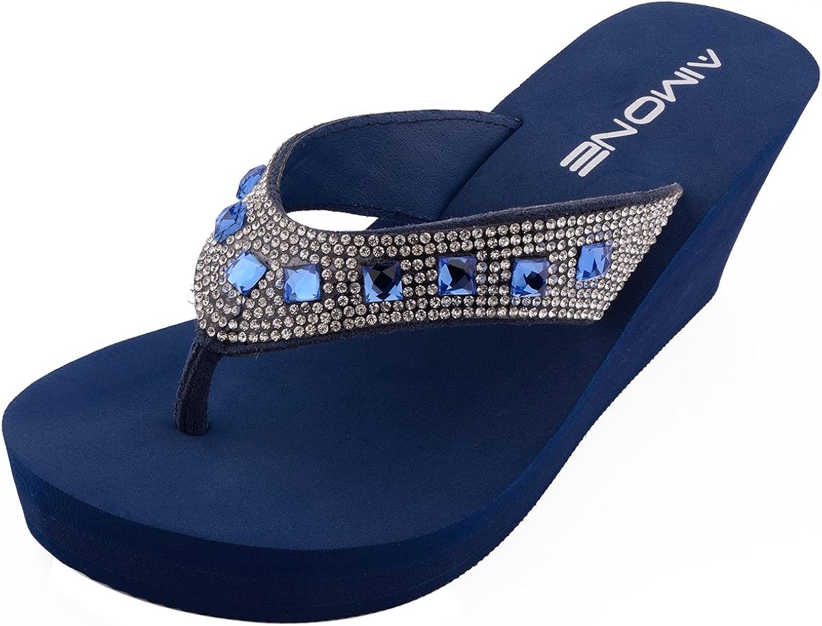ESSEX GLAM Women's Sparkly Diamante Slip On Mule Sandals - Gold Or Silver - Holiday Flat