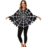 AOBUTE Halloween Poncho Cloak for Adult Women Party Costume Outfits