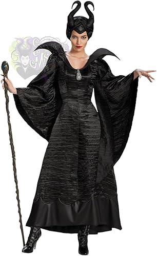 Amazon Sサイズ マレフィセント 衣装 コスプレ ドレス デラックス版 大人 ディズニー コスチューム ヴィランズ 並行輸入品 コスプレ 仮装 通販
