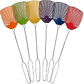 W4W, Bug &amp; Fly Swatter Metal Handle 6 Pack Fly Swatters Indoor/Outdoor flyswatter