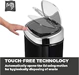 Tower T80900 Kitchen Bin with Sensor Lid 58 L Black Infrared Touchless view 3