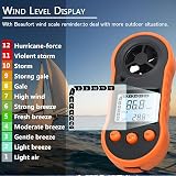 V· Digital Anemometer Wind Speed Meter Temp Airflow 5 Units LCD view 9