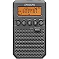 Sangean DT-800BK AM/FM/NOAA Weather Alert Pocket Radio, Black