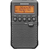 Sangean DT-800BK AM / FM / NOAA Weather Alert Rechargeable Pocket Radio (Black/Gray)
