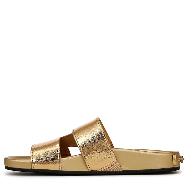 FRANCO SARTO WOMENS BRITT SLIDE SANDAL GOLD 8 M