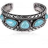 Montana West Rustic Couture's Bohemian Turquoise Cuff Bangle Bracelets for Women Cowgirl