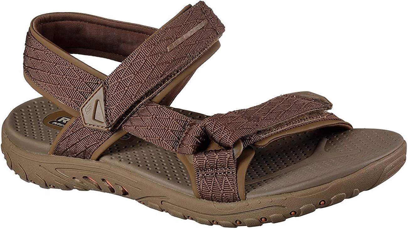skechers relaxed fit memory foam mens sandals