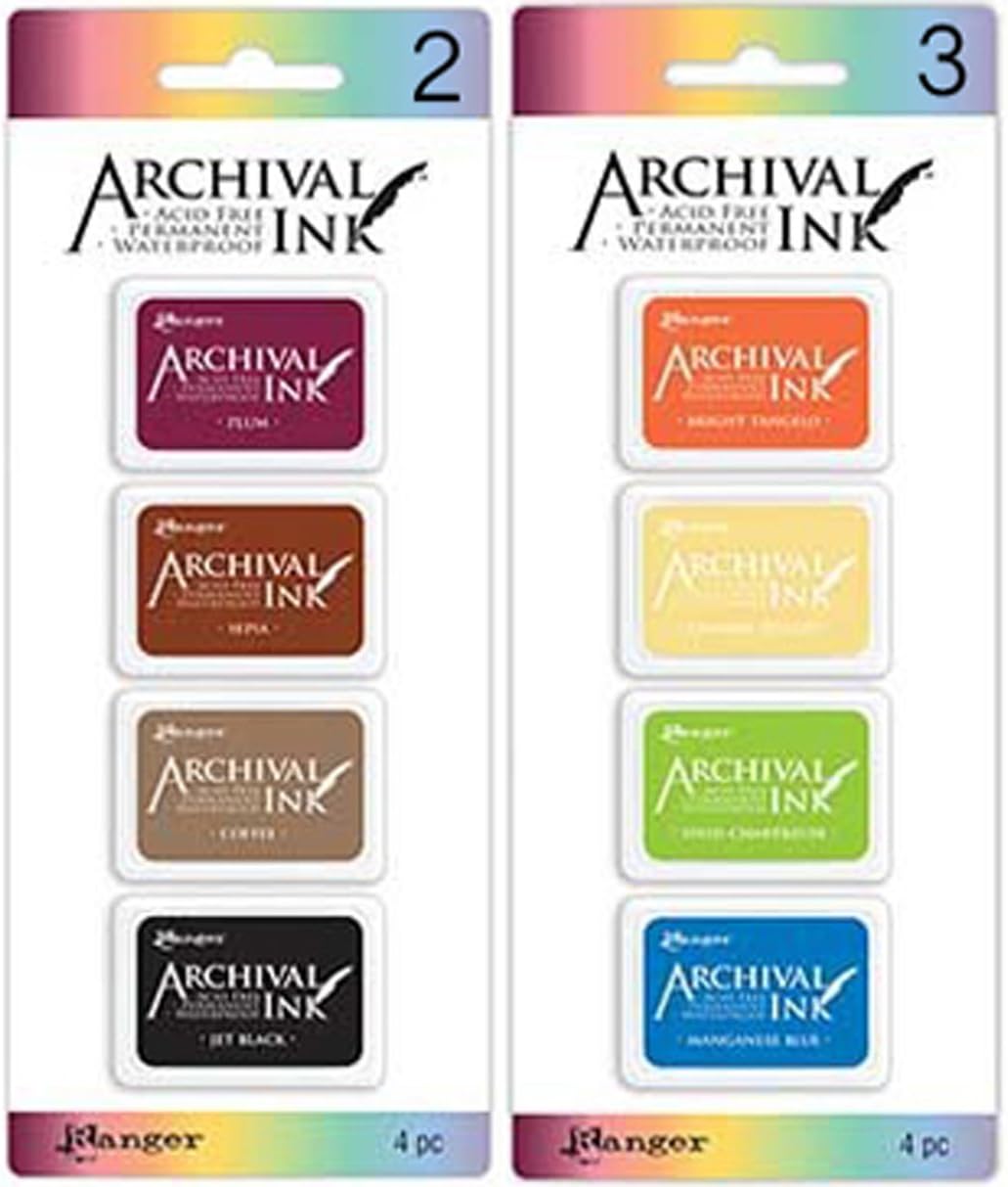 NEW SPECIAL BUNDLE Ranger - Archival Mini Ink Pads Kits 2 AND 3