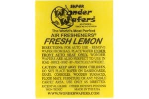 Wonder Wafers 25 CT Individually Wrapped Fresh Lemon Air Fresheners