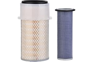 CLNLVLITOP AF409K AF1980 Air Filter Kit Compatible with John Deere 1445F 1745F 1845F 2345F 4400 440D 6700 Repalces 12X11987A 