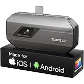TOPDON TC002C Duo Thermal Camera, Compatible with Any USB-C iPhone, iPad & Android Device, 512 x 384 Super Resolution, 256 x 