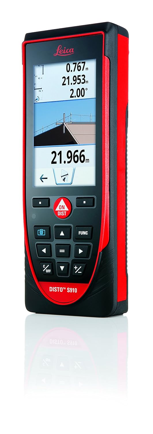 Amazon.com: Leica DISTO S910 984ft Laser Distance Measurer, Point to Point  Measuring, Red/Black: Home Improvement