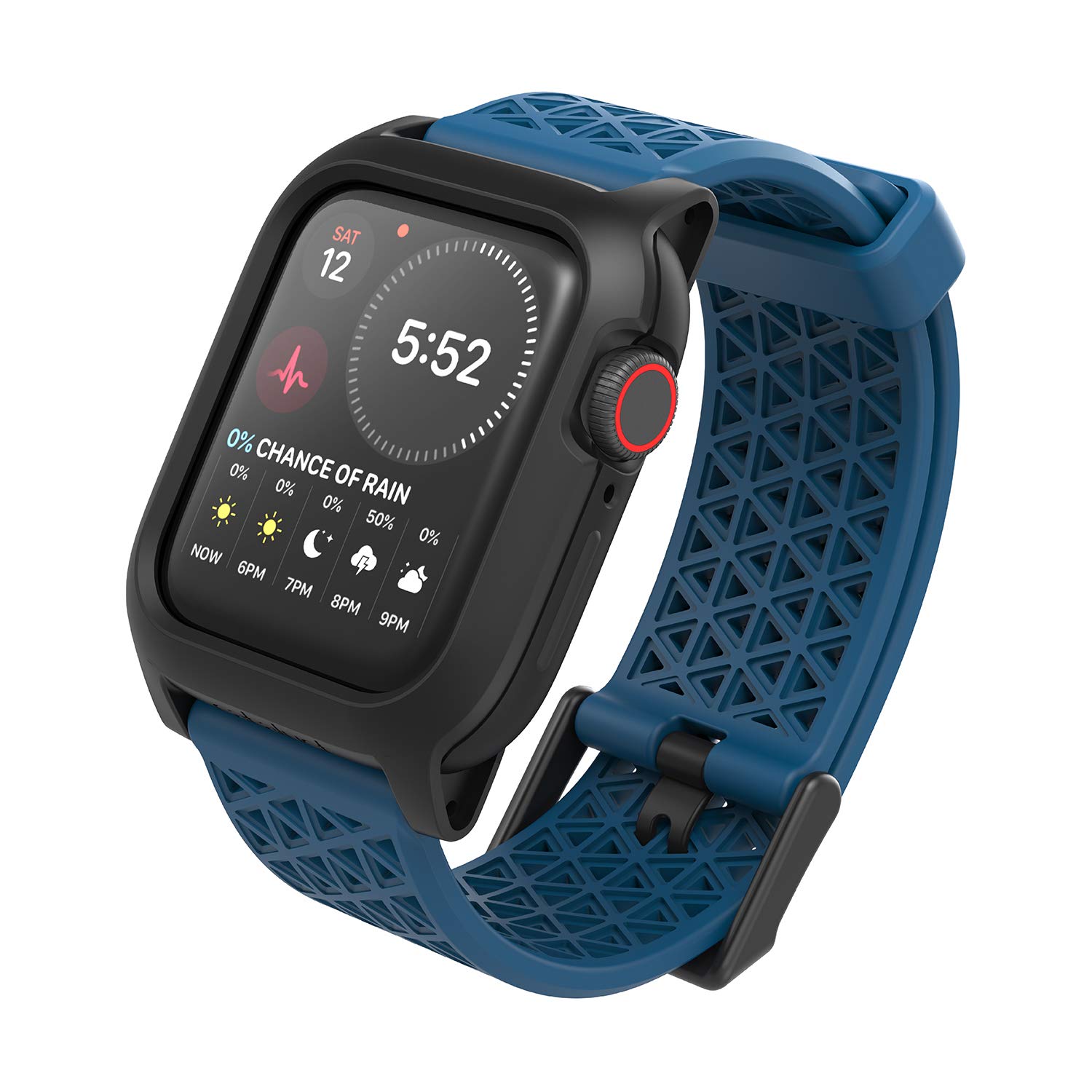 Designed for Apple Watch Series SE/6/5/4/3/2/1, Sport Bands, 24mm Band Designed for Apple Watch 44mm 42mm, Breathable, Sports Wristband Replacement Band Without connectors - Blueridge/Sunset