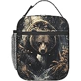 VANZEV Bear Lunch Box for Women Men, Insulated Lunch Box Reusable Portable Lunch Bag Cooler Tote Waterproof Lunch Container for Office Picnic Work Travel