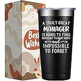 DOEARTE Manager Gifts for Men Women - Christmas Manager Gifts - Thank You Appreciation Gift for Managers, Boss, Leader - 20oz Managers Tumbler