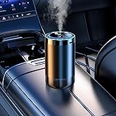 Naixio Smart Car Air Freshener, Car Air Freshener Diffuser with Ambient Light and 50ml Fragrance, Auto-Sensing Spray, 5 Mode Adjustable Rechargeable Aroma Diffuser, Cologne