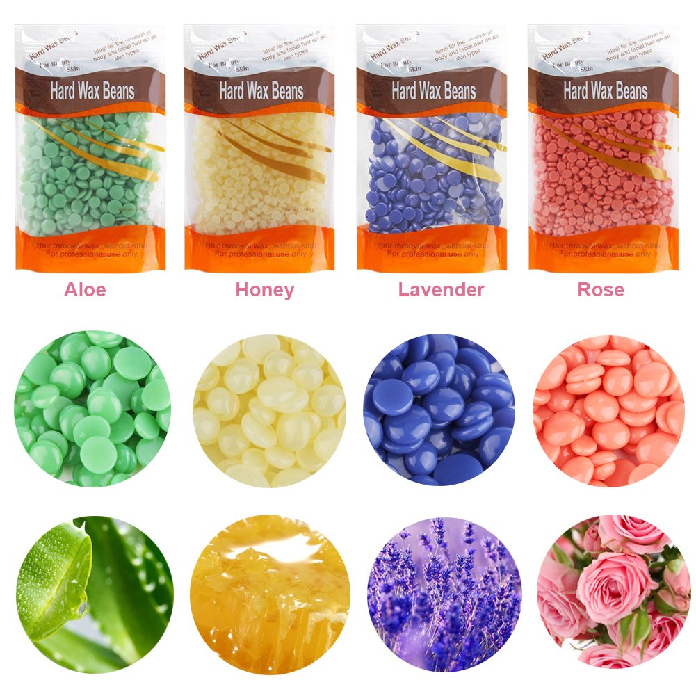 ACTOPP Chauffe Cire Epilation Chaude Electrique Professionnelle Chauffe Cire Epilatoire Appareil Épilateur pour Visage Bras Cuisse avec Cire Chaude et Réchauffeur de Cire