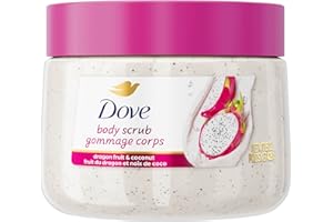 Dove pH Balanced Body Scrub, with Naturally-Derived and Sulfate-Free Cleansers, Dragon Fruit & Coconut, 425 g