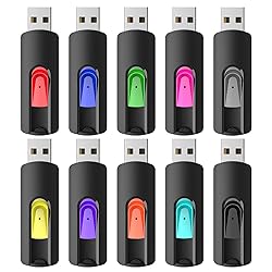 RAOYI 10 Pack 32GB USB Flash Drives Slide