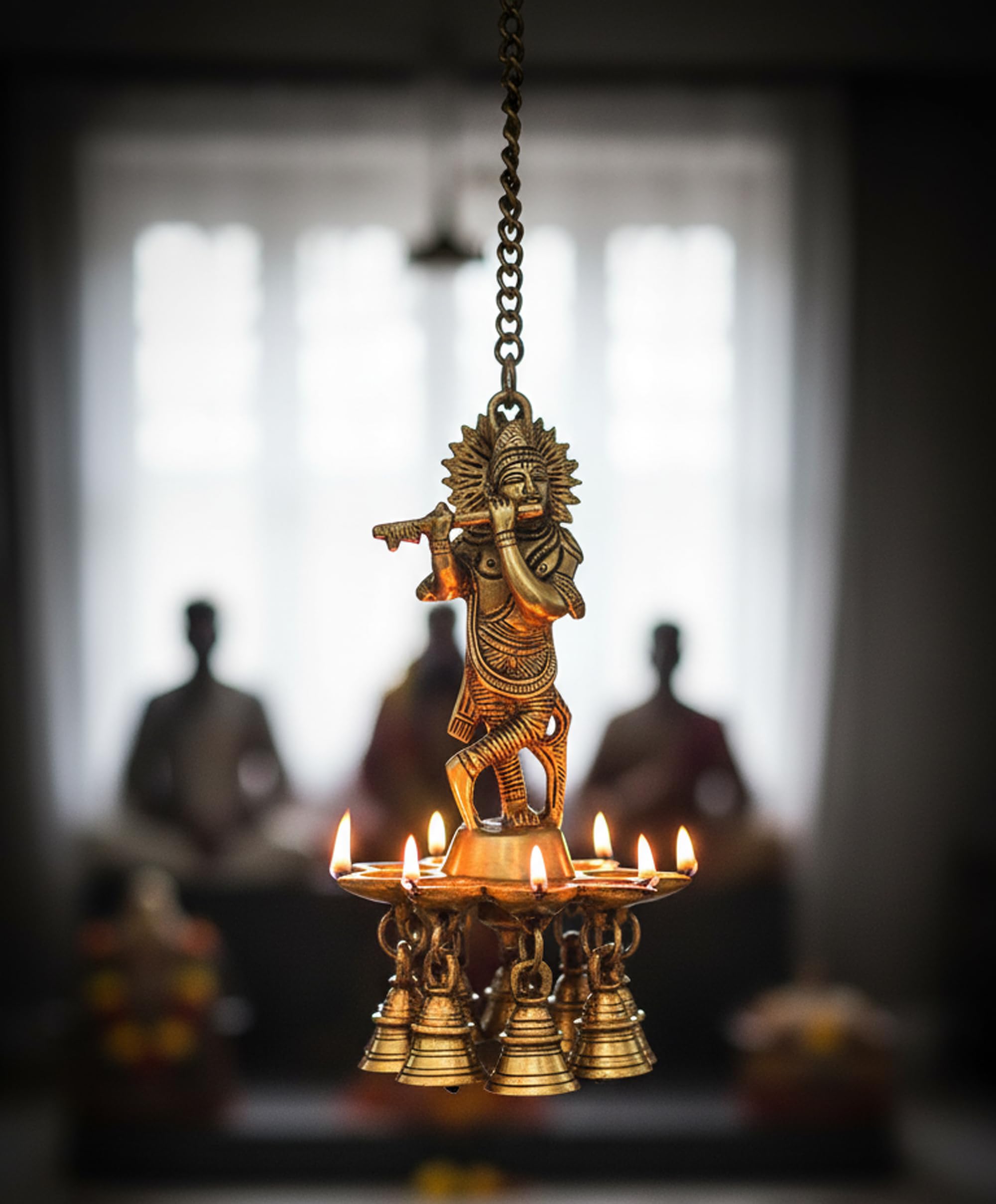 ESPLLANADE - Brass Diya Wall Hanging Oil Lamps | Kuthu Vilakku | Home Decor