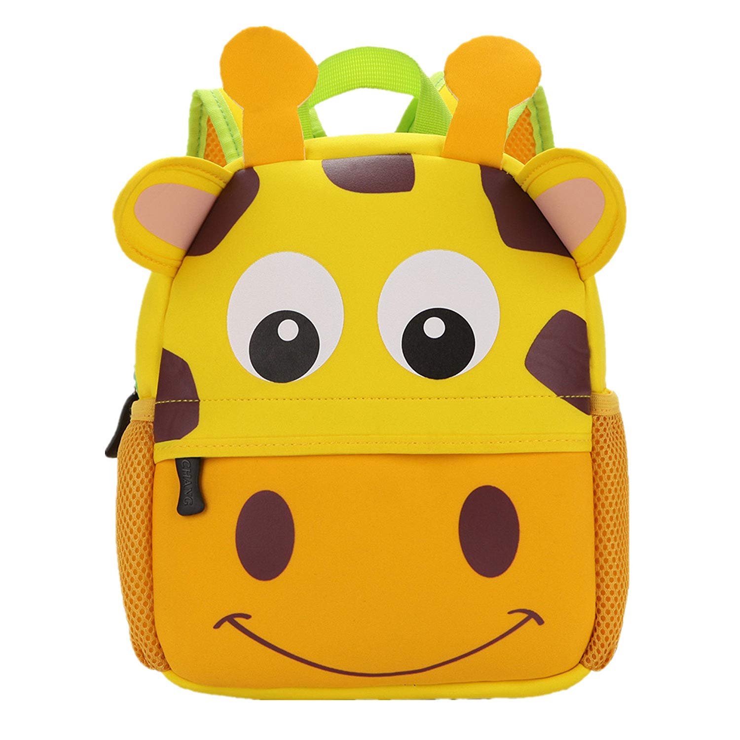 Toddler Backpack Waterproof Children's School Bag 3D Cute Animal Design Daypack for Preschool Kindergarten School Travel for 1-5 Years Old Giraffe