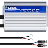 DC HOUSE 300W Boost MPPT Solar Charge Controller for 36/48/60V Golf Cart | MPPT &ge;99% efficiency, 13V-65V input, fits 36V/48V/60V Lead-acid/LiFePO4 Battery, for Off-Gird Home Shed Solar Panel System