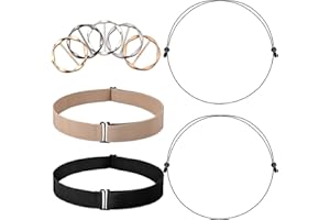 Cutecrop 9 Pcs Crop Band for T-shirts, Adjustable Elastic Tops Tuck Tool with Ties Clips for Shirts Sweaters Women Clothing