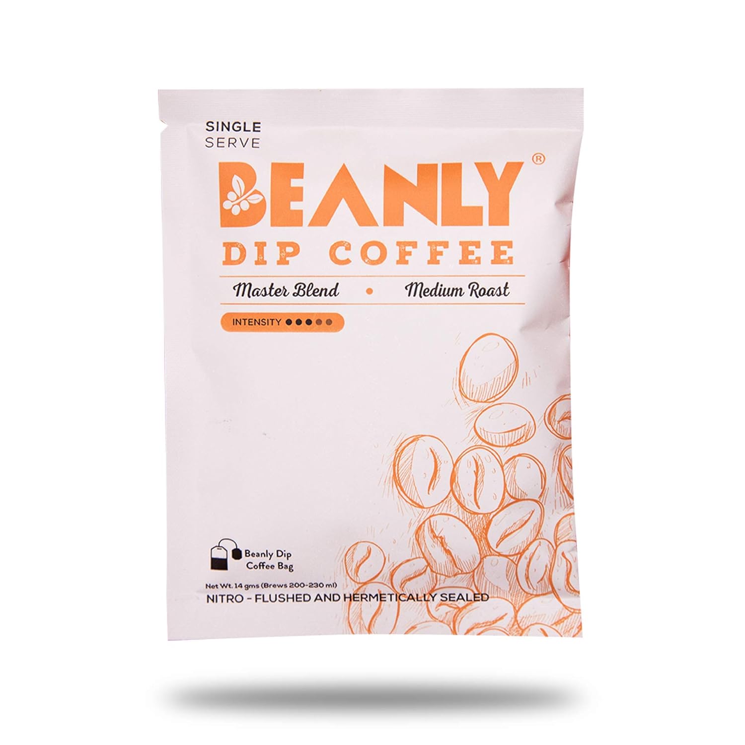 Beanly SingleServe Dip Coffee Master Blend Contains 10 Coffee Bags Arabica