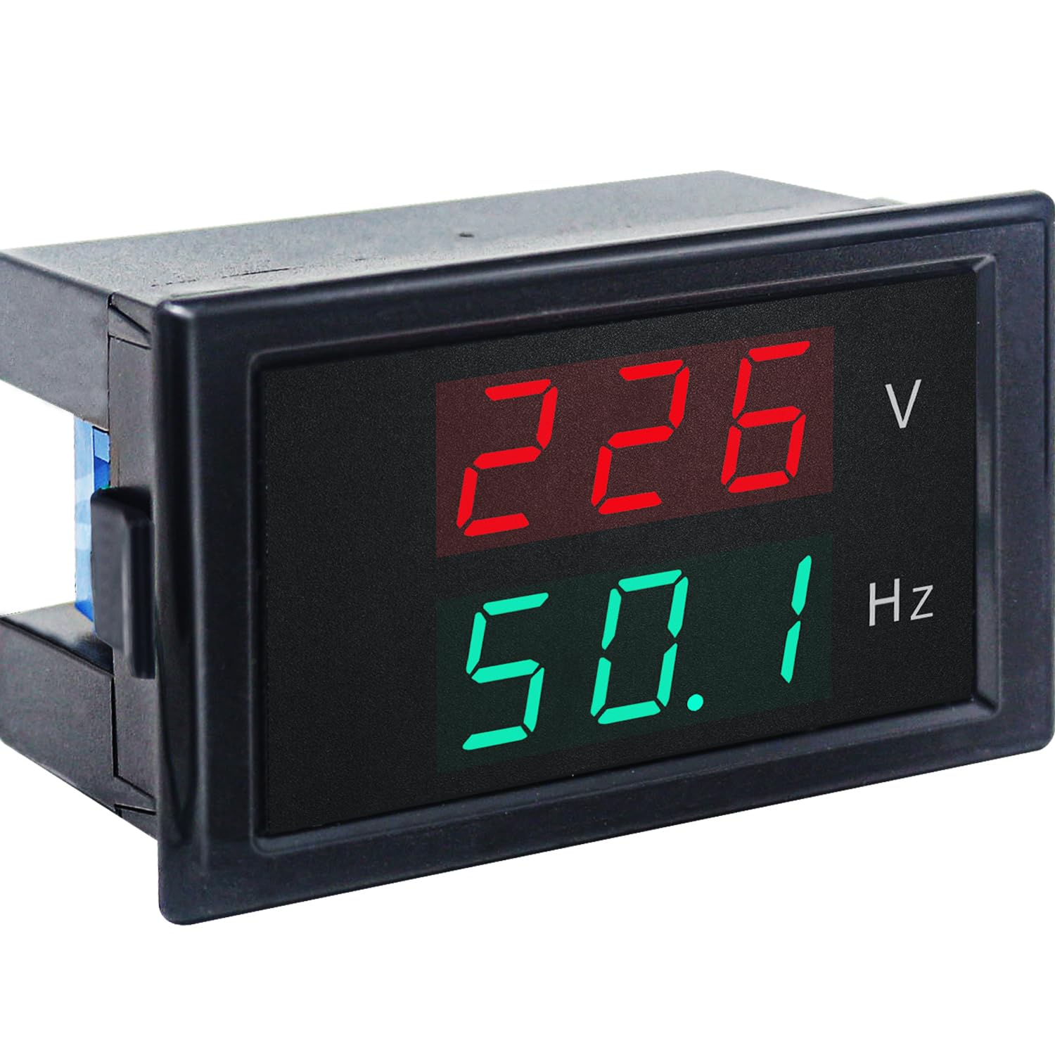 KETOTEK Voltmeter Frequency Meter Voltage Hertz Tester Panel Digital Voltmeter Gauge AC 80-300V 45-65Hz Volt Freq Dual Display LED