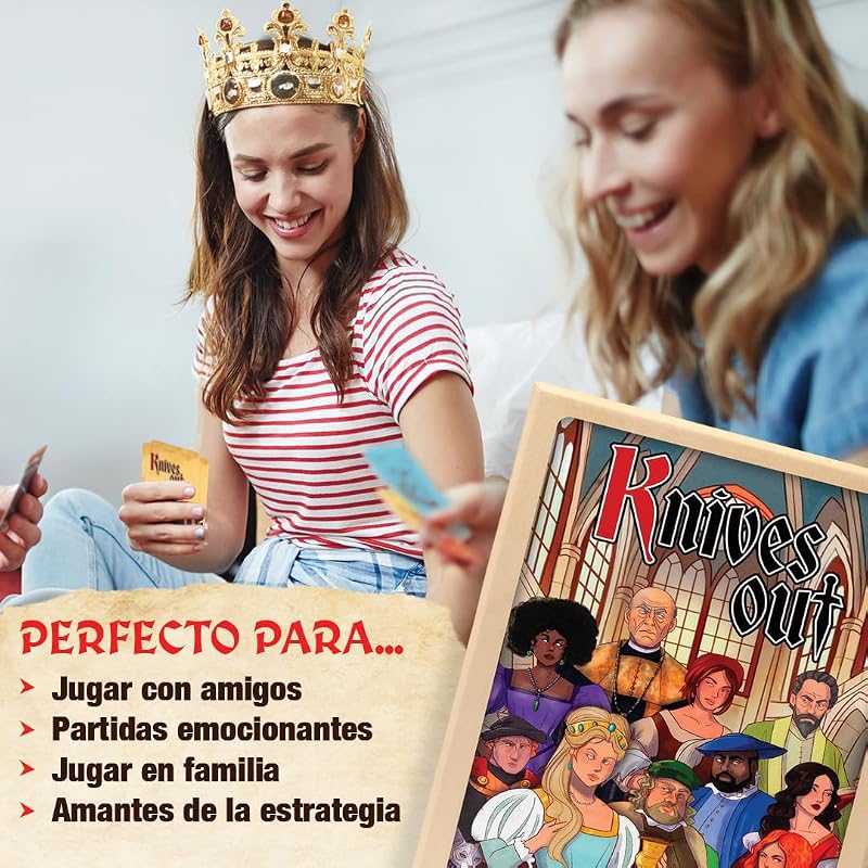 Knives out - Juego de Mesa de Estrategia - Grupos Grandes - De 3 a 10 Jugadores - A Partir de 10 años. — foto 6 de 6
